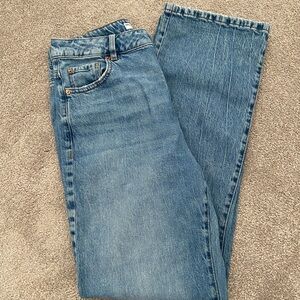 Garage Blue Straight Leg Jeans
